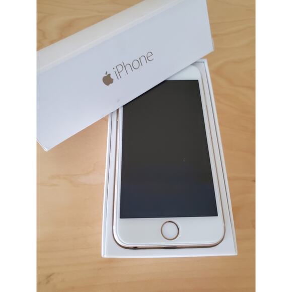 Apple Iphone 6 A1586 Gold Sprint Locked Working  w Box - Picture 1 of 7